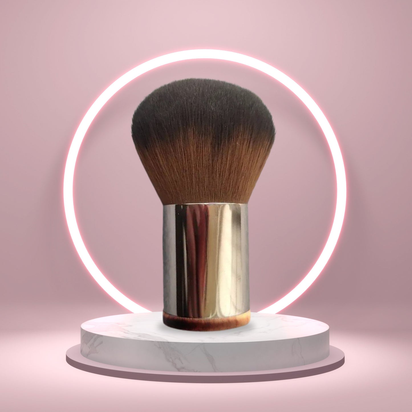 Kabuki Pinsel für Mineral Make Up - mit Holzgriff
