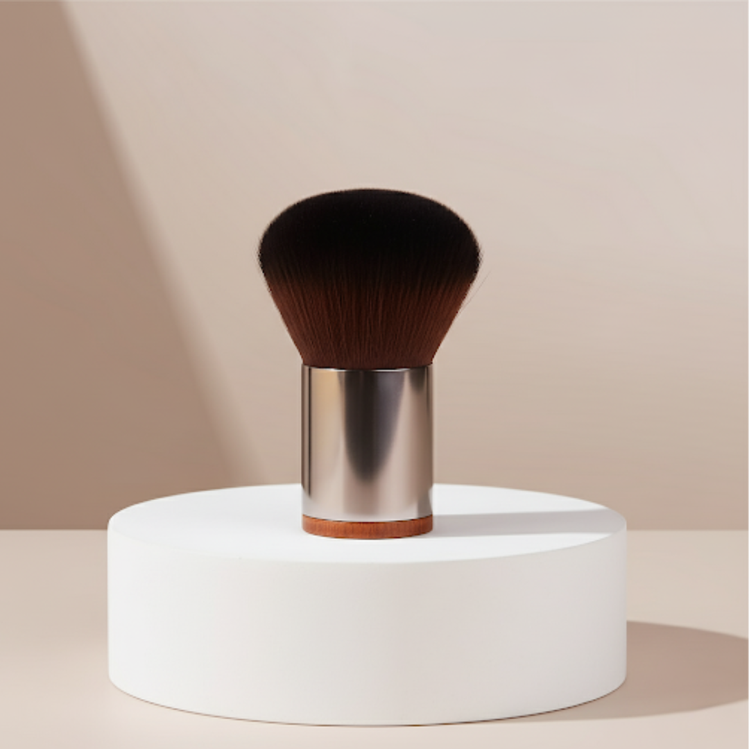 Kabuki Pinsel für Mineral Make Up - mit Holzgriff