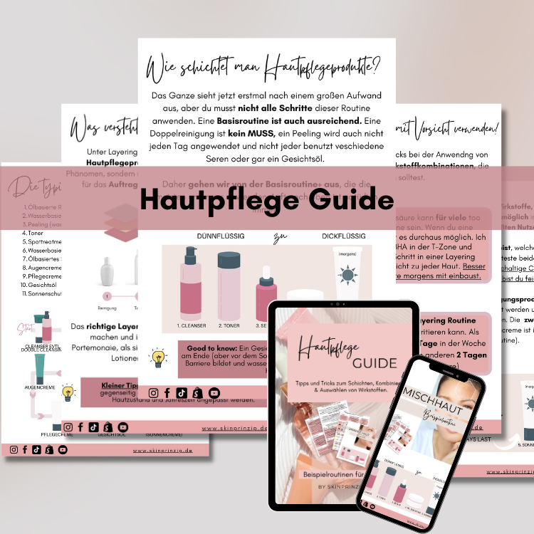 Hautpflege E-Guide - Auswählen, Kombinieren und Schichten von Wirkstoffen