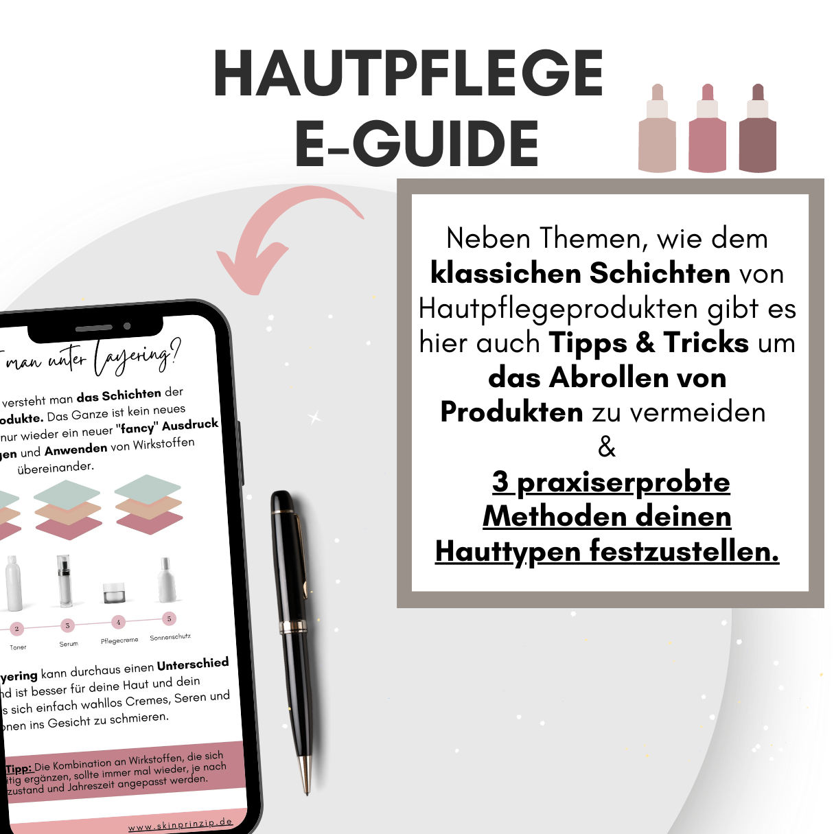 Hautpflege E-Guide - Auswählen, Kombinieren und Schichten von Wirkstoffen