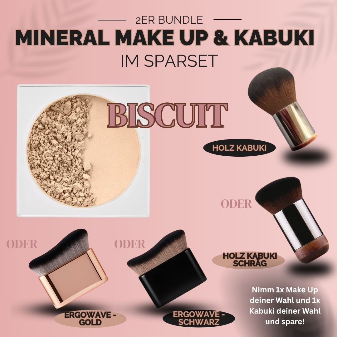 💕 2er Bundle --> Mineral Make-Up & Kabuki Brush