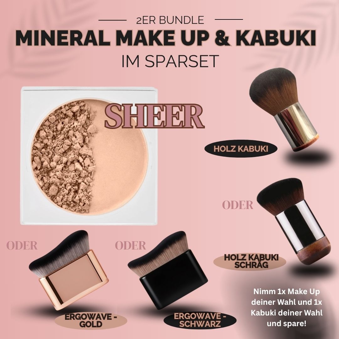 💕 2er Bundle --> Mineral Make-Up & Kabuki Brush