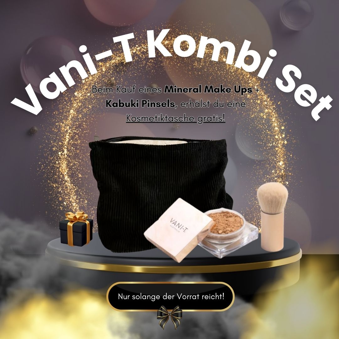 Vani-T Kombi Set - Pinsel & Make Up + gratis Make Up Bag