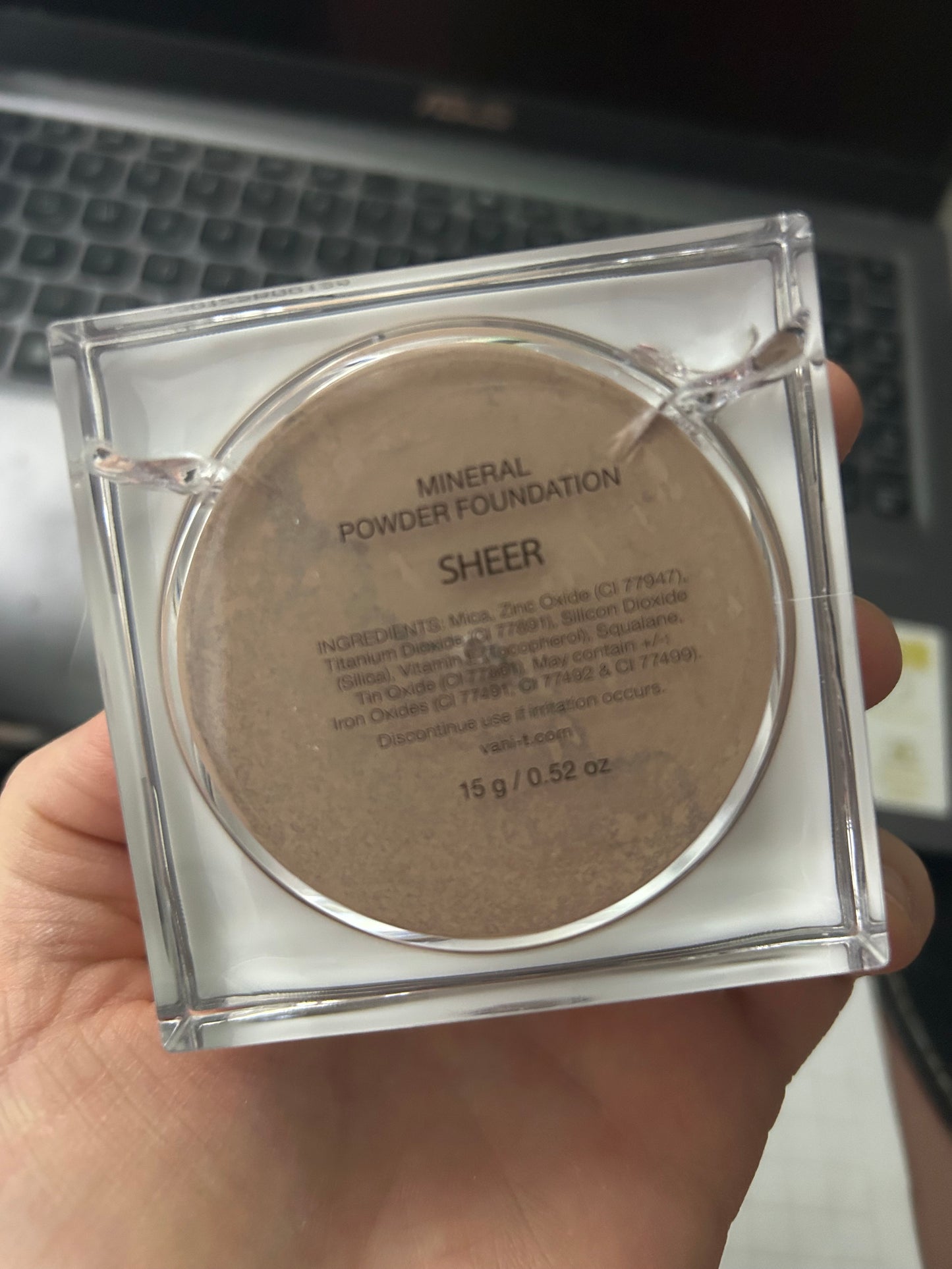 Vani-T Mineral Make Up Puder - SHEER 15g