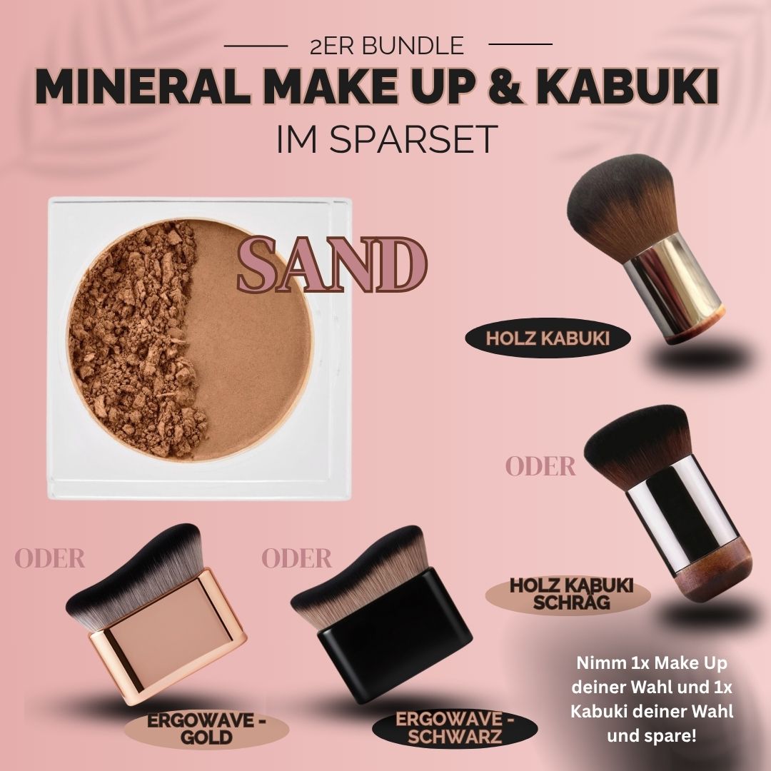 💕 2er Bundle --> Mineral Make-Up & Kabuki Brush