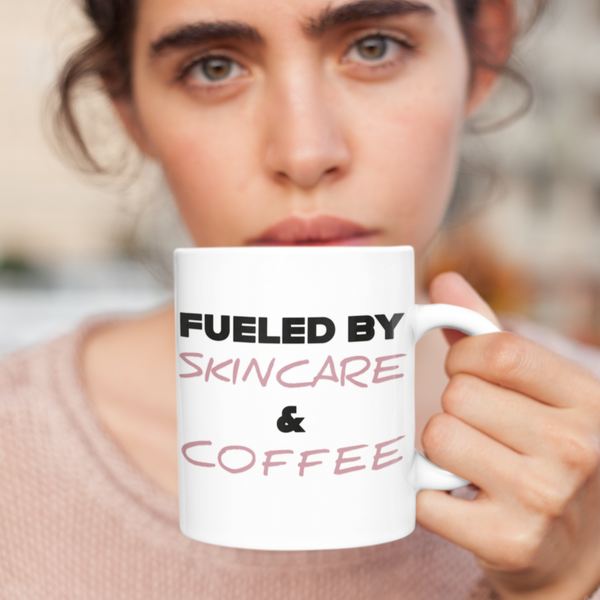 Fueled by skincare & coffee Kaffee - Tasse